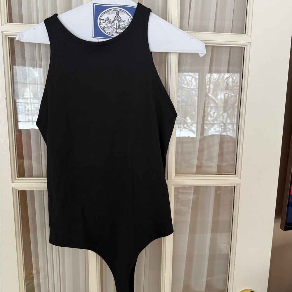 Black Racerback Bodysuit